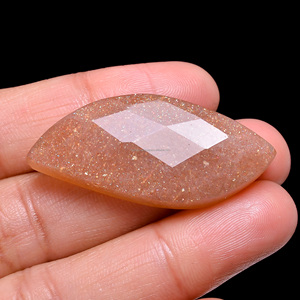 Piedra de Palma de Piedra Lunar de Durazno Natural Certificada por Terceros al por Mayor |   FAIJAN GEMS FK-162 Tamaño Personalizable para la Fabricación de Joyas - Product Image 2