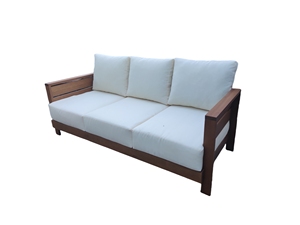 Modern Eucalyptus Wood <b>Sectional</b> Sofa Set Waterproof Binh Phu Indoor <b>Outdoor</b> Lounge Hotels Villas Homes Courtyards Vietnam - Product Image 2