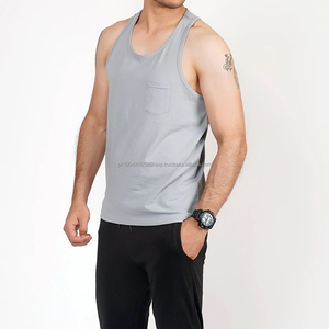 Débardeur de sport décontracté pour homme, respirant, coupe ajustée, séchage rapide, logo personnalisé, technique de tricot en gros - Product Image 4