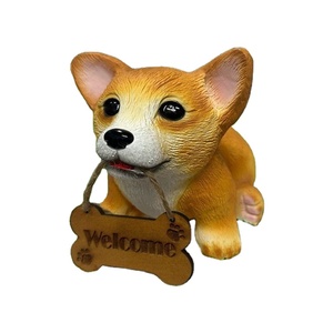 Haute qualité polyrésine jardin chien Statue saine Feng Shui Sculpture artistique décoration de la maison Graduation résine artificielle - Product Image 4