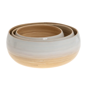 Wholesale Vietnam Custom <b>Pastel</b> Lacquer Spun Bamboo Bowl Eco-Friendly Round Fruit Salad Serving Bowl <b>Decorative</b> Tableware - Product Image 3