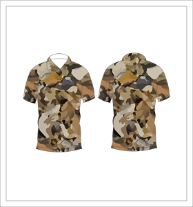 Camiseta Polo de Manga Corta para Hombre, Estampado Camuflaje Desértico Marrón, Informal, para Verano, Golf - Product Image 6
