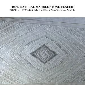 Exclusivo Revestimiento de Piedra de Mármol Natural Negro Hielo Flexible para Aplicaciones y Renovaciones de Interiores de Lujo en Villas - Product Image 1