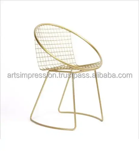 Aço inoxidável Latão Alta Qualidade Cadeira Para restaurante casa linda jantar Cadeira design personalizado alumínio artesanal