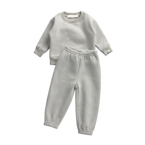 Custom Clothing Manufacturers Children's Hoodies Long Sleeves Kids Tracksuits <b>Sets</b> Fleece Fabric Kids Clothing Joggers <b>Sets</b> - Product Image 2
