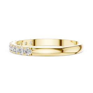 Bague ouverte florale en or jaune personnalisée avec diamants pour femme, bague de promesse minimaliste réglable, bijou raffiné, cadeau - Product Image 4