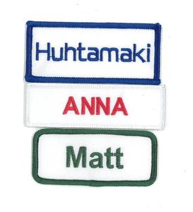 Custom <b>Name</b> Twill Patches for Work Uniforms and Staff Apparel-Sew-<b>on</b>/<b>Iron</b>-<b>On</b> - Product Image 3