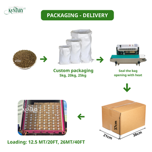 เมล็ดยี่หร่าอบแห้ง ขายส่งราคาถูก ธรรมชาติ ไม่ผ่านการปรุงแต่ง สมุนไพรเดี่ยว แบบดิบ 20 กก./กล่อง เวียดนาม ชนิดเม็ด ยี่ห้อ VKAUS สีน้ำตาลอ่อน - Product Image 4