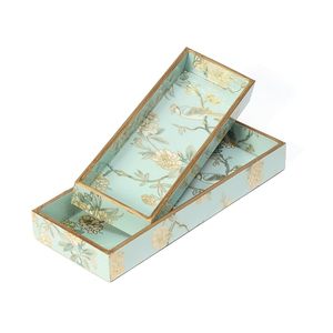 Ensemble de plateaux décoratifs rectangulaires modernes en MDF, gravés, de luxe, pour servir et ranger, pour la maison et la salle à manger - Product Image 5