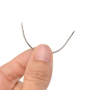 Aiguille professionnelle 100% en acier inoxydable de type C pour extensions de cheveux, crochet d'enfilage pour micro-anneaux, outil de salon, ensemble d'aiguilles de type C - Product Image 3