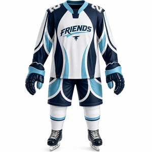 Nuevo Uniforme de Hockey sobre Hielo Personalizado 100% Poliéster para Equipo y Ropa Deportiva de Color Sólido de Alta Calidad Sublimada - Product Image 1
