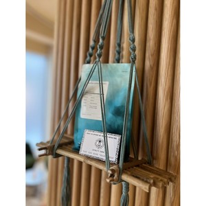 Handcrafted Bohemian Bamboo <b>Wall</b> Shelf with Macrame <b>Hanging</b> - Wholesale - Product Image 3