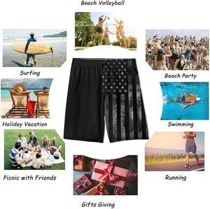 Men's Casual Summer Shorts High Quality Cotton Breathable Windproof Quick Dry High Waist <b>Drawstring</b> Closure Beachwear - Product Image 2