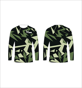 Ferocious <b>Men</b> s <b>Long</b> Sleeve Camouflage <b>T</b> <b>Shirt</b> O Neck Sublimation Print Quick Dry Sporty Fit Regular Length Wholesale OEM Custom - Product Image 1