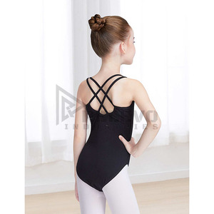 Leotardo de Ballet sin Mangas para Mujer, OEM, Liso, de Poliéster y Spandex, Transpirable, Tela Suave, para Danza, Gimnasia y Entrenamiento - Product Image 3