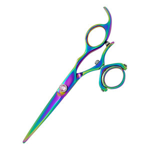 Professional Multi Color Stainless Steel Right-Handed Hair Cutting Scissors Swivel Design <b>Barber</b> Salon Precision Sharp <b>Blade</b> - Product Image 6