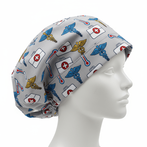 Casquette chirurgicale unisexe à motif unique et logo personnalisé, ajustable, pour personnel de laboratoire, chapeau de travail pour salon de beauté et infirmières - Product Image 4