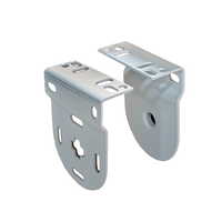 Juego de Soportes de Acero para Persianas Enrollables de 32 mm, Componentes Blancos Estándar
