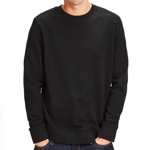 Luxury Soft Cotton Jumper Quick Dry High Quality Sweatshirts with Crewneck Solid Pattern Winter Plain Dyed - Product Image 3