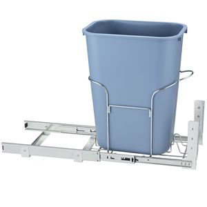 Contenitore per Rifiuti Estraibile da 35L con Maniglia, Montaggio Sottopensile, Capacità 110 Libbre, Kit di Montaggio a Porta per Uso Ufficio - Product Image 1