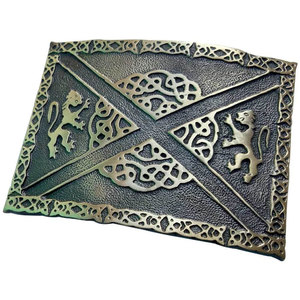Hebilla de cinturón para kilt con león rampante escocés, acabado antiguo, hebillas celtas, material personalizado duradero 2026 - Product Image 3