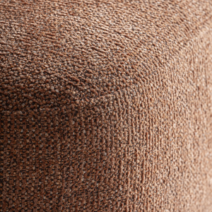 Modern Contemporary Accent Lounge Chair Solid Teak Premium Boucle Upholstery Sculptural Rounded <b>Frame</b> Hospitality Furniture - Product Image 5