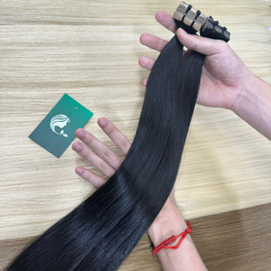 100% cinta de cabello humano dibujada doble cruda vietnamita extensión de cabello cinta Natural de alta calidad en extensión de cabello - Product Image 4