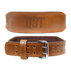 Ceinture de soutien lombaire QST de 4 pouces, rembourrage de 7 mm, boucle à ardillon en cuir de vachette, antidérapante, réglable, logo personnalisé pour le fitness - Product Image 5