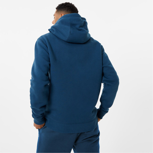 Conjunto Deportivo Azul Sólido para Hombre al por Mayor, Sudadera con Capucha y Pantalones Deportivos de Algodón con Cintura Elástica para Uso Casual de Otoño - Product Image 4