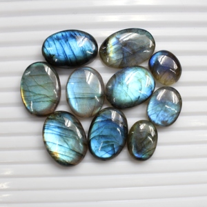 High Quality 10x14mm <b>Blue</b> Flashy Natural Sapphire Oval Cut Star Optical Effect Smooth Cabochon Loose Jewelry Making Wholesale - Product Image 3