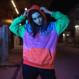 เสื้อฮู้ดสตรีทแวร์ แฟชั่นแนวอเมริกัน ผ้าฝ้ายฟลีซ แบบสวมหัว พร้อมบริการรับผลิตแบบ OEM ODM - Product Image 2