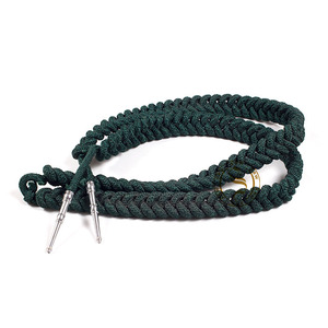 Aiguillette Cérémoniale Couleurs Personnalisées avec Cordons d'Épaule, Étiquettes et Embouts Dorés, Matériau Fil de Bouillon - Product Image 2