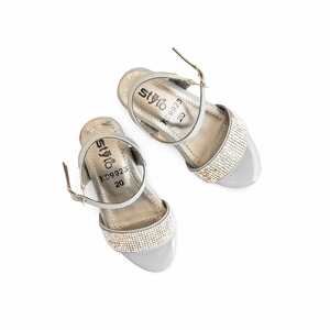 Sandalias de tacón gris para niñas estilo elegante KD9923 - Product Image 1