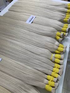 Prix de gros Extensions de cheveux en vrac Cheveux du donneur Double noyade 100 grammes Couleurs foncées 28 pouces - Product Image 2