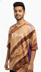 T-shirt Oversize Urbain Grand Format à Sublimation pour Homme – Style Décontracté Streetwear Coupe Classique en Polyester/Coton Séchage Rapide Respirant Tendance - Product Image 4