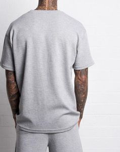 Camiseta de Algodón de Alta Calidad para Hombre, Nueva Moda, Diseño Sólido, Hombros Caídos, Manga Corta, Corte Regular, Personalizable, Venta al Por Mayor - Product Image 4
