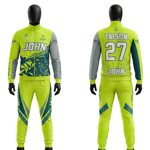 Traje de Patinaje sobre Ruedas para Hombre, Premium, de Poliéster y Spandex GSM, Diseño con Paneles en Marrón y Beige, Tejido Transpirable, Logotipo Personalizado por Sublimación - Product Image 2