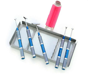 Kit de 5 Instrumentos para Puentes Óseos, Juego de Cepillado Suave Reutilizable, Instrumentos Quirúrgicos Dentales con Agarre Ergonómico para Implantes Linguales - Product Image 4