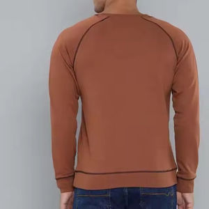 Sudadera Oversize Unisex de Algodón 420GSM con Cuello Redondo, Bordada, para Hombre, Lisa, Cuello O, Venta al por Mayor - Product Image 3