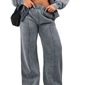 Conjunto Deportivo Reversible de Invierno, Corto, con Pantalones Acampanados y Sudadera con Capucha, Ecológico, Unisex, con Logotipo Personalizado, 100% Algodón - Product Image 1