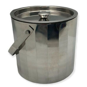 Seau à glace antique français en argent plaqué avec pinces, accessoire de bar vintage, refroidisseur à champagne élégant, pour la maison et les hôtels européens - Product Image 4