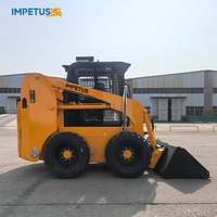 IMPETUS Mini Mesin Konstruksi Beroda Skid Steer Loader 300kg 450kg 700kg 900kg Skid Steer Loader Dijual