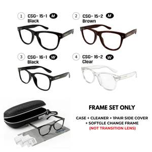 Gafas de seguridad Softgle Change M con lentes fotocromáticas TRANSITION, protección UV, bloqueo de luz azul - Product Image 5