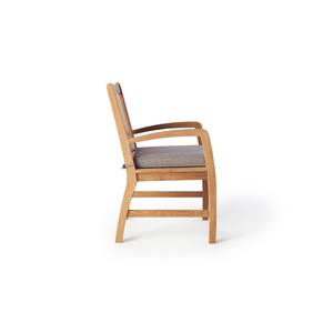 Sillón de Madera de Teca Maciza con Asiento Acolchado – Silla de Comedor Moderna de Madera para Restaurante, Cafetería, Muebles de Patio - Product Image 3