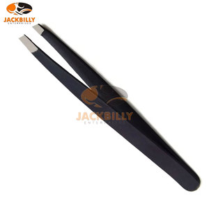 Premium Stainless Steel Slanted Tip Eyebrow Eyelash Tweezers Durable Hair Plucker <b>Puller</b> Tool for Precise Grooming - Product Image 5