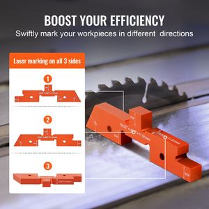 Set di 14 Barre di Regolazione in Alluminio Durevole per Tavolo Router, per Misurazioni Precise di Profondità, Altezza e Angoli - Product Image 5
