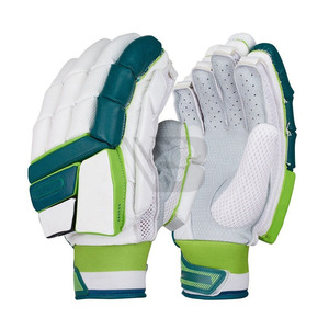 Gants de frappe de cricket en cuir Pittards professionnels personnalisés, légers, haute protection, rembourrage gris glacé, protège-mains de frappe. - Product Image 4