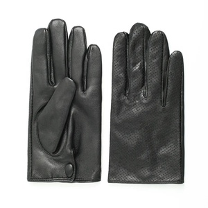 2024 gants pour hommes en peau de mouton luxe véritable gants de conduite de voiture hommes gants en cuir pour l'équitation moto vélo hommes mitaines - Product Image 5
