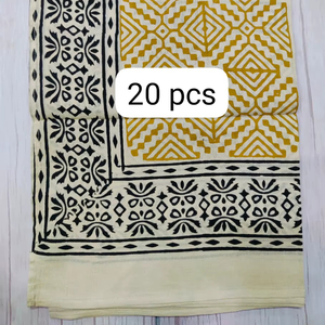 Cotton Fabrics Hand Made Block Printed Indian Bagru Dabu <b>Sarongs</b> for Women Cheap Price Rate Wholesale Pareos Long <b>Sarongs</b> - Product Image 1