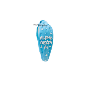 personalized university club <b>headband</b> design for girls student groups custom beaded theme reflecting group identity campus style - Product Image 5